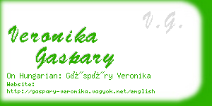 veronika gaspary business card